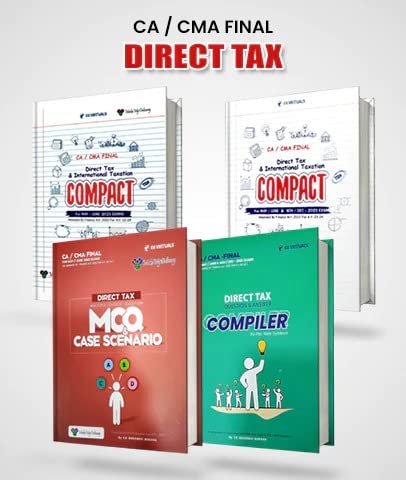 MakeMyDelivery Combo CA / CMA Final COMPACT &amp; Q/A Compiler Direct Tax New Syllabus By CA Bhanwar Borana Applicable For May / November 2023 Exam - 2023 Edition - Total 4 volumes