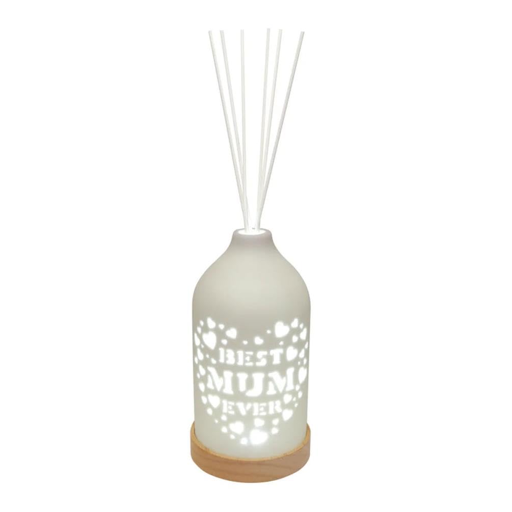 Aroma Accessories Woodbridge Best Mum Ever LED Light up Reed Diffuser