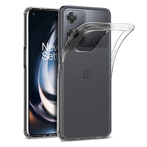 Image of Fashionury Silicone Crystal Clear Back Cover Case for Oneplus Nord Ce 2 Lite 5G | Shockproof Design | Camera Protection Bump | Bumper Transparent Soft Case Cover for Oneplus Nord Ce 2 Lite 5G