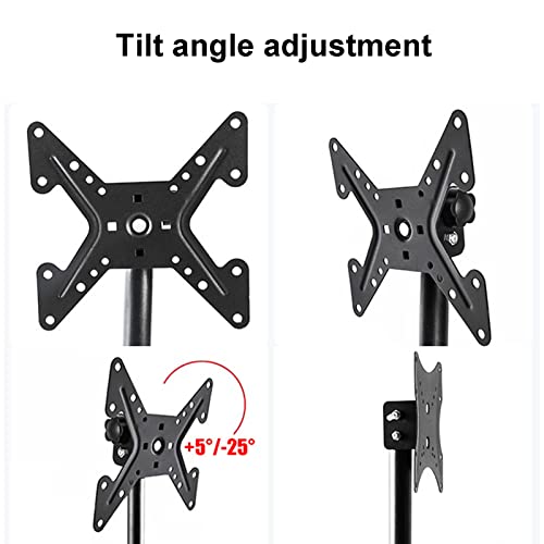Soporte móvil para TV de 22 a 43 pulgadas ajustable en altura miniatura 4