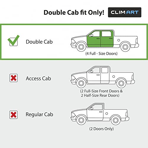 Image of CLIM ART in-Channel Incredibly Durable Rain Guards for Toyota Tacoma 2005-2015 Double Cab, Original Window Deflectors, Vent Deflector, Vent Window Visors, Truck Accessories 4 pcs- 605085