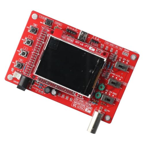 Image of DSO138 2.4 inch Sampling Rate Red Oscilloscope DIY Kit Digital Oscilloscope Kit 1msps Real-Time Handheld Digital Oscilloscope