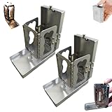 Folding Pocket Candle Lantern, Collapsible Metal Mini Lantern, Metal Candle Lanterns for Real Candles, Vintage Small Pocket Candle Lantern Candle Holder Storage Box for Camping Hiking Travel (2pcs)