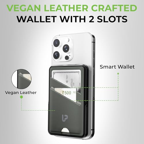 Image of UltraProlink Mag-Safe Power Bank 5000mAh with Stand & Wallet | Ultra Slim Magnetic Power Bank| 22.5W PD Battery Bank| Type C for iPhone 16 /15 /14 /13 /12 /Mini /Pro /Pro Max| Made in India |Juice-Up Swipe