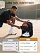 Celvetch Basketball Backpack with Shoe Compartment Large Basketball Bag with Ball Holder for Men Women Gym Backpack fit Volleyball Football for Sports Travel Gym - Black