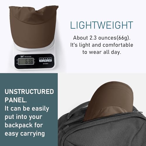 Image of Waterproof Baseball Cap for Men Women, UPF 50+ Breathable Quick-Dry Rain Hat for Running Golf Hiking