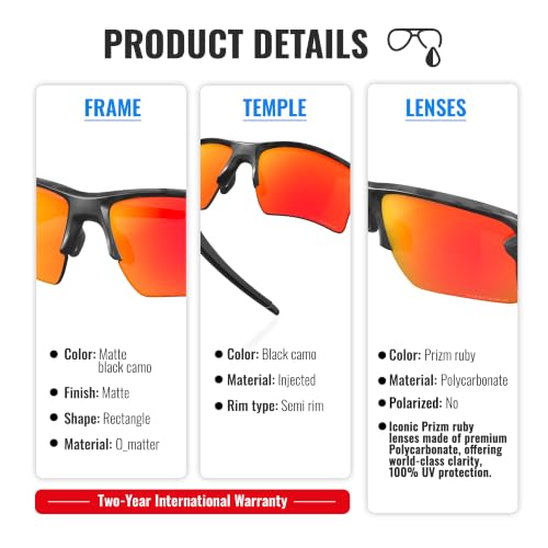 Image of Oakley FLAK 2.0 XL OO9188 Rectangle Shape Sunglasses With Official Eyewear Kit
