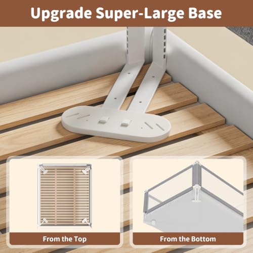 Image of 3-Piece King Size Bed Rail for Toddlers - Height Adjustable Baby Bed Rail Guard with Headboard Rod,Safety Bed Rails for King Size Bed with Child Lock(78.74x78.74x74.8 Inch)