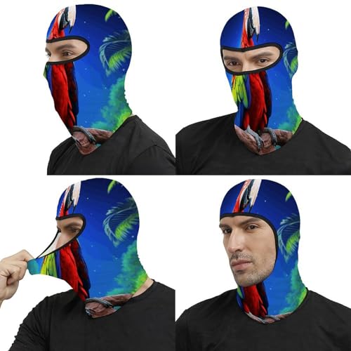 Ski Mask for Men Women Parrot Printed Balaclava Face Mask Thermal Face Mask Cold Weather Motorcycle Gear Ski Mask Winter Face Mask for Women Men miniatura 5