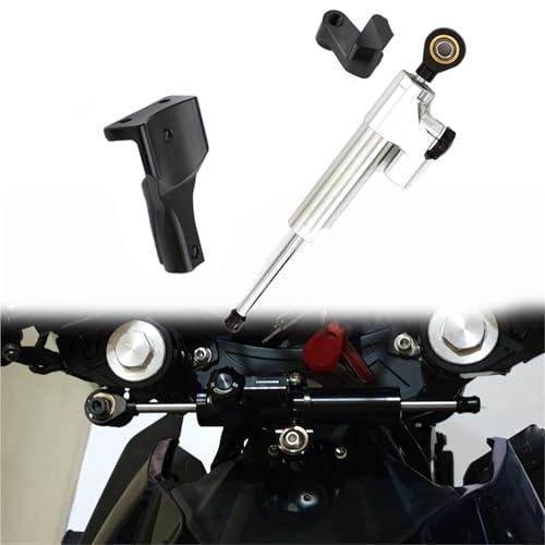 Kit Fixation Amortisseur Direction pour YAMAHA YZF R25 2021-2023 Argent