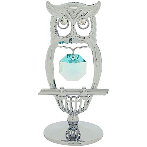 Crystocraft Keepsake Gift Ornament - Owl with Swarvoski Crystal Elements