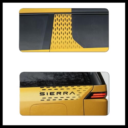 Image of Car Body Side Graphics Sticker /Decal Compatible with TATA Sierra 2026 Year Onwards All Models (Dark Grey)
