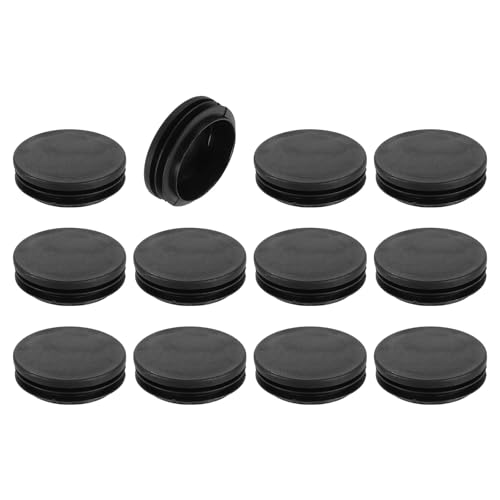 uxcell Round Plastic Plug,58mm(2.28") OD Furniture Leg Pipe Insert 12Pcs