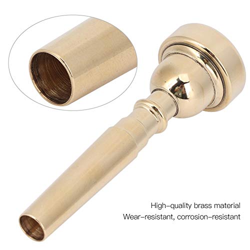 Metal Trumpet Mouthpiece, Gold Bb Tone Trumpet Mouthpiece - Image 3
