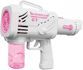 Toys, Automatic Bubble Blowing Gun, Electric Gatling Bubble Blowing,-12-Hole Automatic Powder