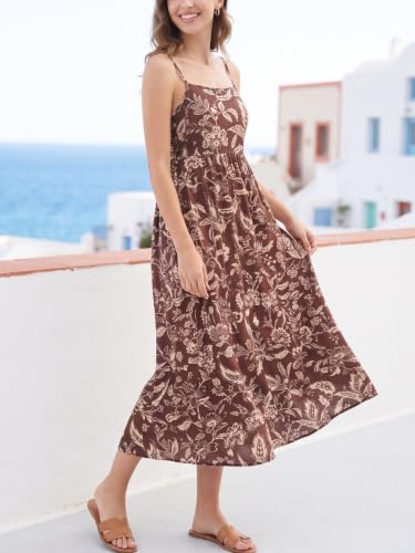 Image of Women's Classy Sleeveless Lemon Print Maxi RIC Rac Dress