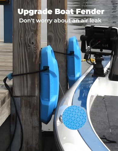 Image of KEMIMOTO Boat Fenders Boat Bumpers for Docking Upgraded Boat Fenders Bumpers, Fit for Bass Boat Jon Boat and Pontoon Boat