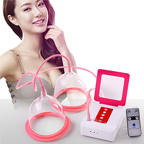 DZTBX Copa Masajeadora De Senos para Mujer, Herramienta Eléctrica Inalámbrica para El Cuidado del Pecho Femenino, Máquina para El Cuidado del Pecho, Agrandamiento De Senos