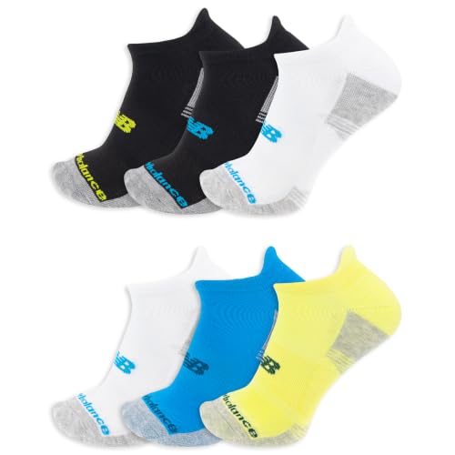 Image of New Balance Unisex Adult Performance Cushioned No Show Socks, 6-12 Pairs