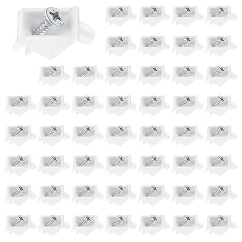 150 piezas de soportes para estantes, soportes de repisa 101558 compatibles con IKEA PAX y KOMPLEMENT, repuestos para armarios, blanco (150, blanco) (150, blanco)