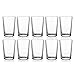 Glaver's Juice Glasses 7 oz. Set of 10 Glass Cups – Beverage Water Tumblers For Home and Bar, Water, Cocktails, Iced tea. Kids Friendly Dishwasher Safe.