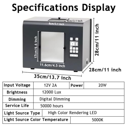 Kit professionale per fotografia di gioielli con illuminazione regolabile e staffa rimovibile per fotocamera per scatti mozzafiato del prodotto
