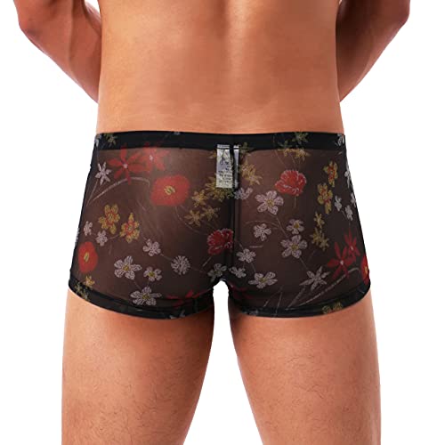 Men's Boxer Briefs Breathable Underwear Low Rise Print Valentines Boxers3