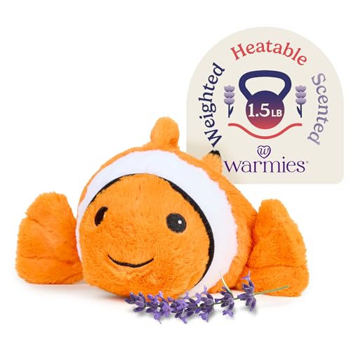 warmies Microwavable & Weighted Stuffed Animals, Clown Fish - Heated