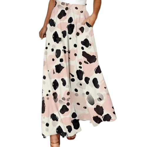 Pantalones de verano anchos para mujer, estilo palazzo fresco ideal para playa y días de calor