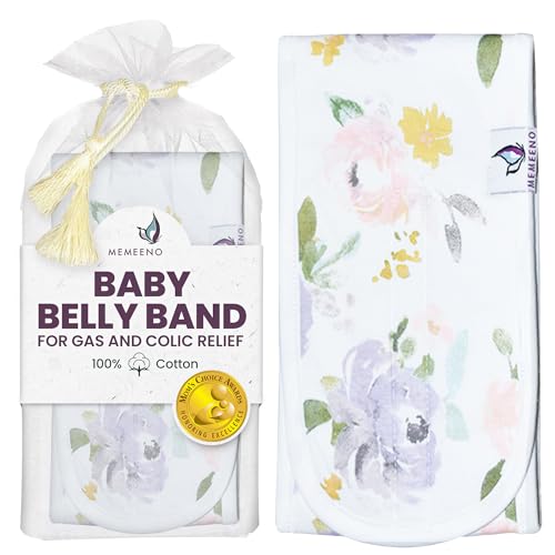 Image of MEMEENO Baby Belly Band - Gas & Colic Relief, Heated Tummy Wrap for Newborns
