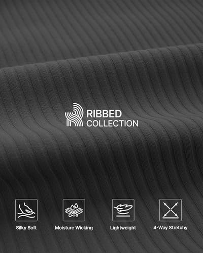 G4Free Comfy Ribbed Womens Shorts Dressy Casual High Waisted Athletic Lounge Trouser Shorts with Side Pockets3