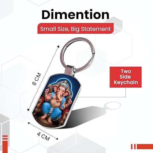 Image of Premium Printed Metal Keychain for Men & Women | High-Definition Artwork Print | Durable Key Ring for Car, Bike, Home & Office Keys | Stylish Decorative Key Holder Gift
