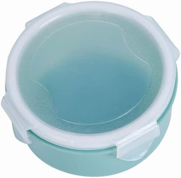 Plastic Lunch Box Bento Box Vegetables Fruit Salad Fresh-Keeping Bowl with Lid Seal Leak Proof Camping Picnic Food Storage Box(D,9 * 5.5cm)