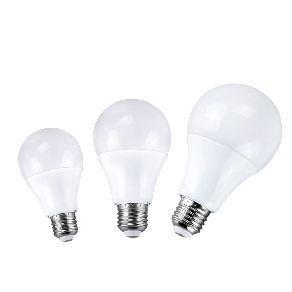 fengyan Casa Bombillas, Paquete de 10, lámpara LED con Sensor de Radar Inteligente AC220V E27 10W/15W/20W Didoe Spotlight Bombilla de Apagado/Encendido automático Familiar Lámpara(15W Cool White)