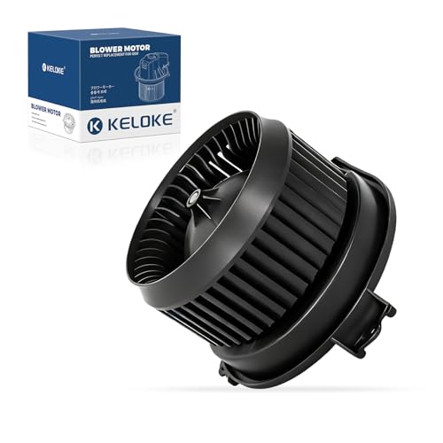 Image of KELOKE Front HVAC Heater Blower Motor Fan Compatible with Chrysler 200 2015-2017 & Jeep Cherokee 2014-2023, with Fan Cage, Replace# 700293 68223053AC