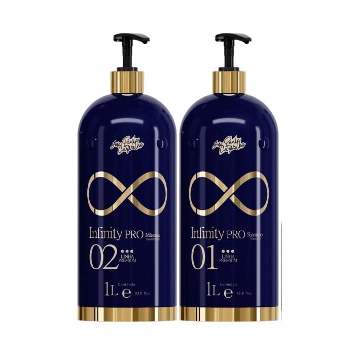 Kit Infinity Pro | Système d'alignement des cheveux progressifs | Traitement en 2 étapes | (2x) 1000 ml