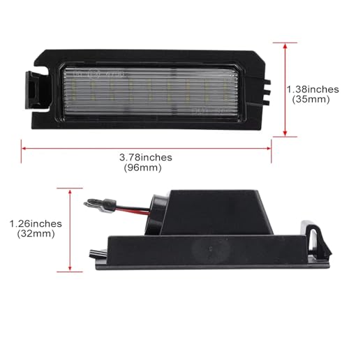 Luces matrícula LED blancas Canbus antierror para Sonata y Veloster 3