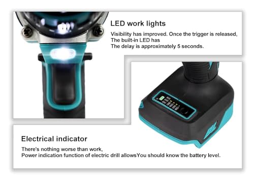 Image of KROST Pro Series 21V(37V MAX) Cordless Brushless Hammer Drill Machine,13mm Metal Chuck (Bare Tool)