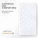 SLEEP ZONE Cooling Twin Mattress Topper for Single Bed, Premium Zoned Cool Mattress Pad Cover, Padded Mattress Protector Breathable Washable, Deep Pocket 8-21