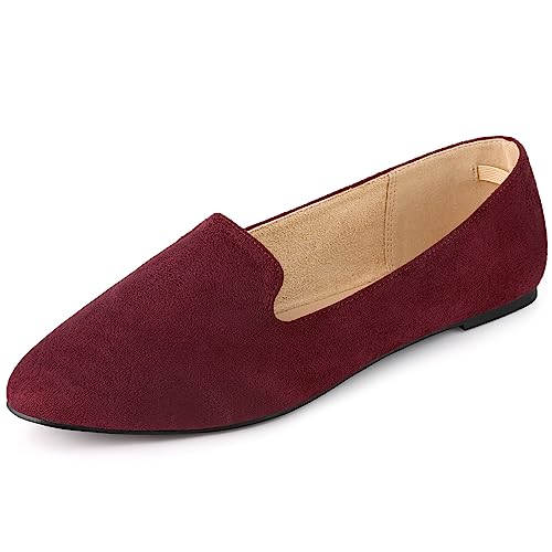 Ballerines de bureau pour femme à bout rond et semelle plate