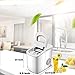 Countertop Ice Maker Nugget Pebble Ice Maker Machine Portable Chewable Compact Mini Ice Chip Maker Nugget Machine Produce 26lbs per Day Bullet Soft Ice Cube Fruit Juice Ice, Silver SMETA