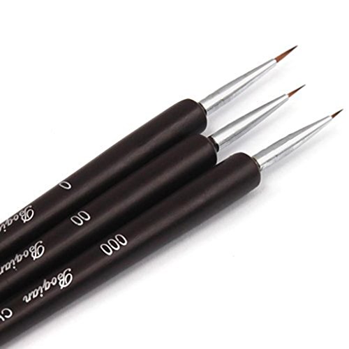 Creazy 3pcs Dotting Painting Drawing Uv Gel Liner Polish Brush Tool Nail Art Pen