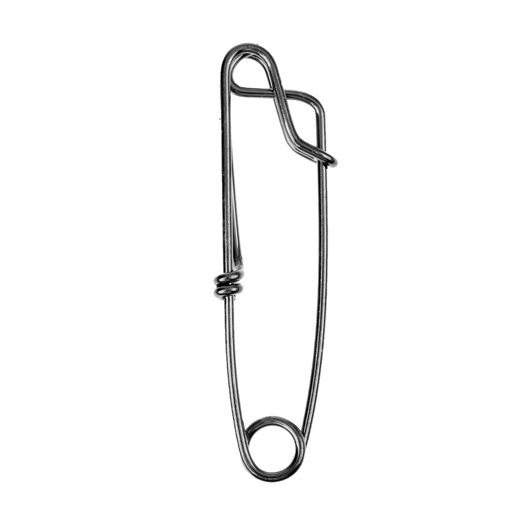 LOVIVER 60Pcs Edelstahl Long Line Longline Clip Zum Angeln Snapper Oder Shark S.