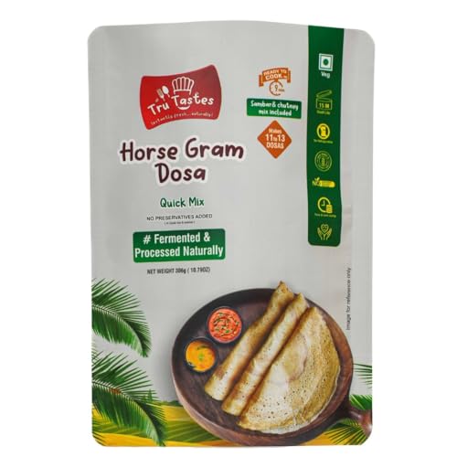 Image of Tru tastes Dosa Quick Mix - Breakfast Mix | Quick Breakfast | Instant Ready to Cook Mix | Ready-To-Make South Indian Breakfast (Horse Gram Dosa)