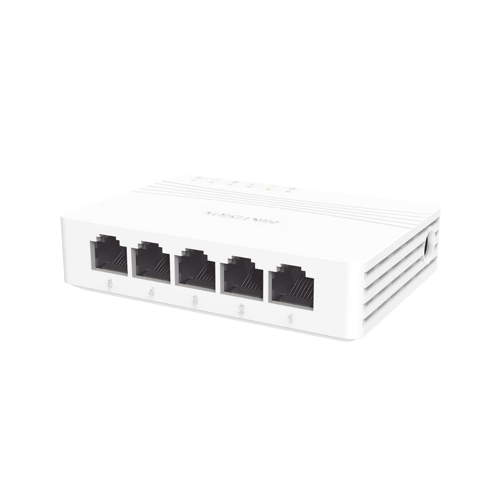 Switch 5 Portas Gigabit 10/100/1000 Rj45 Hikvision DS-3E0505D-E