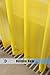 WPM Yellow Color Sheer Curtains 58