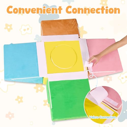 Image of STAOLENE Foam Climbing Blocks for Toddlers 1-3, Soft Play Climbing Toys Climb and Crawl Climbing Toys Soft Foam Play Set (Multicolor)