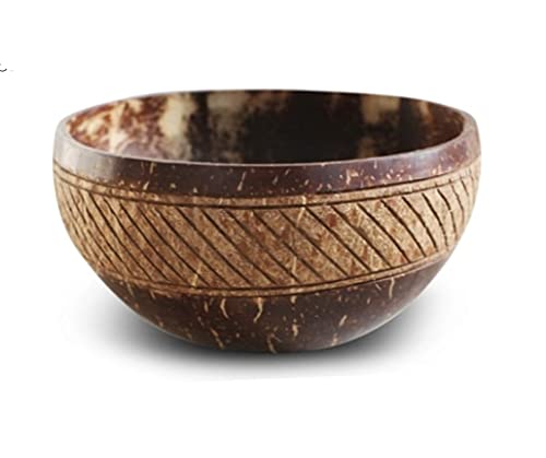 cocovibes Bol en noix de coco SAMOA / bol à céréales Ø env. 14 cm env. 750 ml / bol à bouddha / bol en bois pour smoothie et porridge / végétalien durable / bol sans plastique Cover