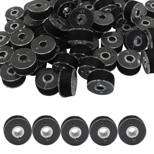 Hilo para bobina preenrollado, 90 unidades, color negro miniatura 1