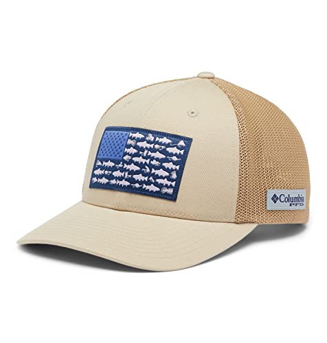Image of Columbia Unisex Adult PFG Logo Mesh Ball Cap